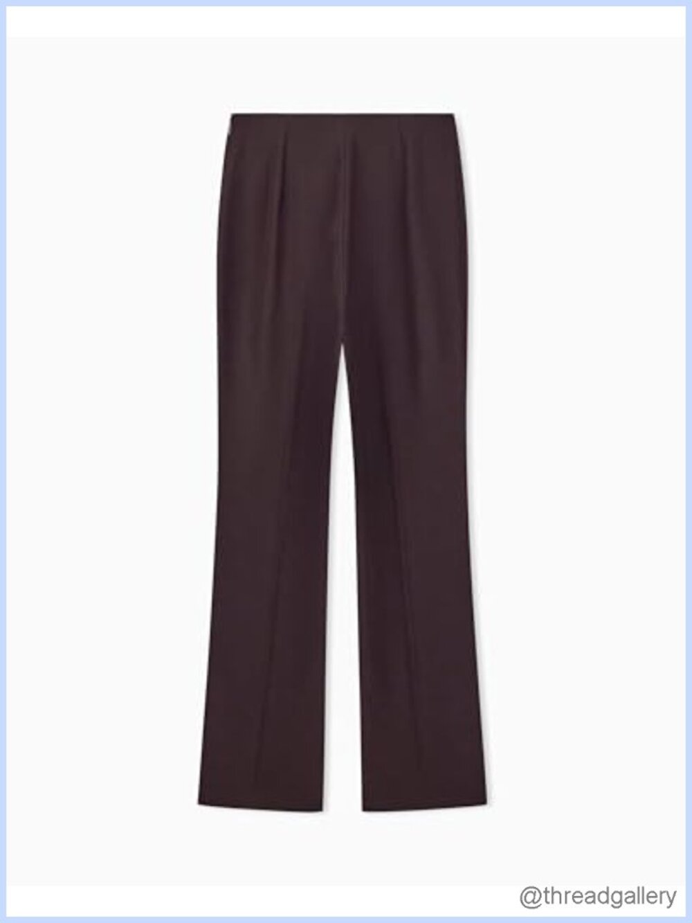 Flared Leg Trousers 100% Polyester Mid Rise Drawstring - Picture 2 of 6